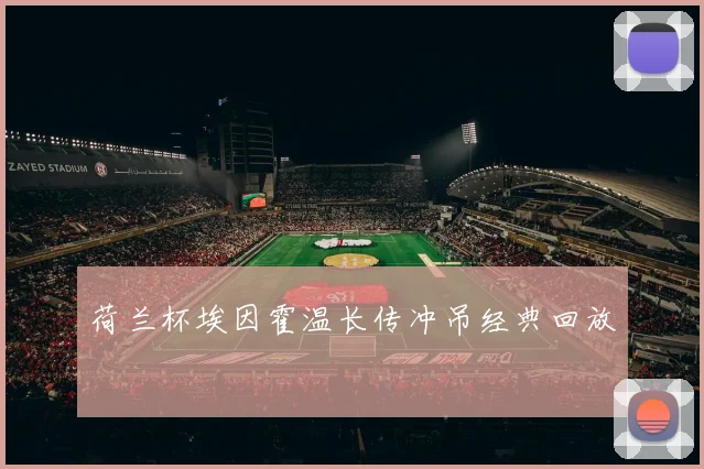 荷兰杯埃因霍温长传冲吊经典回放